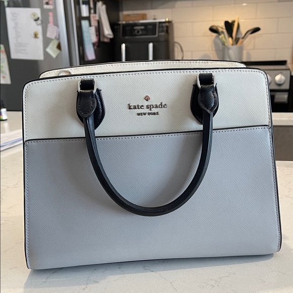 kate spade White and Gray Satchel - Picture 1 of 2